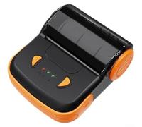YobiLife Impresora térmica portátil de recibos de 80 mm para POS, impresora inalámbrica de teléfono móvil con conectividad BT, no necesita tóner, diseño compacto para negocios (naranja)