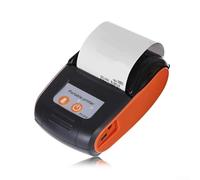 YobiLife Impresora térmica POS de 58 mm, impresora portátil de recibos silenciosa de alta velocidad, compatible con sistemas Android e iOS, para tiendas minoristas, negocios de hospitalidad (naranja)