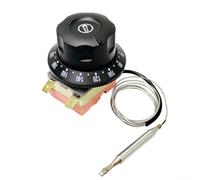 YobiLife Interruptor de control de temperatura de 250 V 16 A, termostato eléctrico con línea de detección de 0 a 7 metros para equipos de cocina, incluyendo hornos y calderas de agua