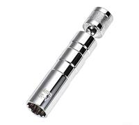 YobiLife Juego de llaves de enchufe de chispa magnética de 3/8 para CR-V Steel 14mm 16mm pared delgada con junta giratoria para reparación automática del motor (A)