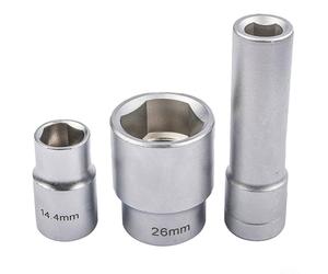 YobiLife Juego de llaves de vaso triangulares de 1/2 pulgada para bomba de inyección, 3 piezas, compatibles con herramientas de inyector de combustible y enchufe de presión de gobierno