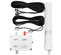 YobiLife Kit de antena activa Mini Whip de 10 kHz-30 MHz, 12-15 V con recepción HF/LF/VLF con cables BNC y tipo M, solución de escucha portátil de onda corta