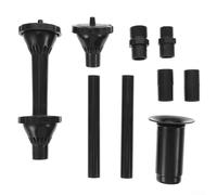 YobiLife Kit de boquilla de fuente de jardín con patrones de pulverización versátiles y construcción de plástico de larga duración para estanques, piscinas, acuarios, negro (A)