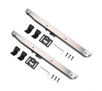 YobiLife Kit de rieles para puerta corredera de granero, mecanismo de cierre suave de 2 piezas con gancho y llave hexagonal para una instalación segura y funcionamiento silencioso de la puerta