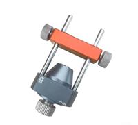 YobiLife Localizador de agujeros centrales de metal con sujeción de tornillo de banco y posicionamiento ajustable para varillas redondas y tuberías, perforación de precisión y aplicaciones de