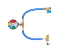 YobiLife Manguera de carga R134A con medidor de presión Conector Sae de 1/4 pulgadas para kit de reparación de aire acondicionado automotriz (JF-008)