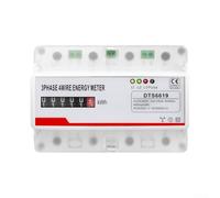 YobiLife Medidor de energía digital de 3 cables de 4 cables para montaje en riel con medición de KWH 100A 380V voltaje y salida de pulso para monitoreo en tiempo real