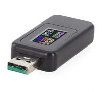 YobiLife Medidor de potencia USB digital 4-30V 0-6.5A con Ips Pantalla LCD Tester Detector para voltaje Capacidad Corriente Medición de energía