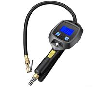 YobiLife Medidor digital de presión de neumáticos con retroiluminación LCD 0-255 PSI 0-18 bar para coche, camión, bicicletas (F)