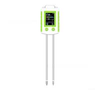 YobiLife Medidor digital de suelo 6 en 1 con doble sonda para pH humedad, luz, temperatura, fertilidad, humedad, mezcla para macetas de jardín