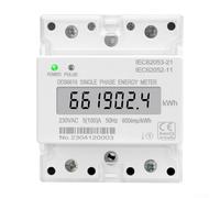 YobiLife Medidor eléctrico monofásico 230V 100A 50HZ con pantalla LCD para seguimiento preciso del consumo de energía medidor kWh con salida de pulso 800imp/kWh aprobado