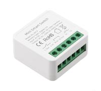 YobiLife Mini interruptor inteligente para Tuya para Zigbee 3.0, temporizador de relé de 16 A, funciona para Alexa y aplicación Smart-Life, control manual y de voz para ventilador de luces, 41 mm