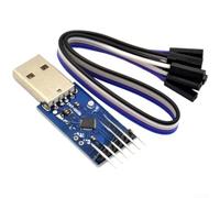 YobiLife Módulo convertidor USB a TTL/serie CP2104 con adaptador UART para programador STC, chip de transmisión RS232 integrado, datos fiables de 12 Mbps, amplia tolerancia de temperatura, azul con