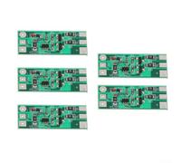 YobiLife Módulo de luz LED intermitente, 5 unidades, 3-12 V, rojo y azul, alterno, alta visibilidad, diseño compacto, fácil montaje para modelos de coche, vehículos eléctricos, cascos de seguridad