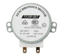 YobiLife Motor de accionamiento de plato giratorio para horno microondas 220-240 V 50 Hz 4 RPM tipo síncrono de repuesto para TYJ50-8A7 resistente a altas temperaturas, tamaño compacto 2.4 x 2.3 x 0.4