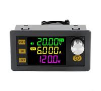 YobiLife MPPT Convertidor DC-DC, módulo de fuente de alimentación ajustable de 120 W 6 A con pantalla LCD, regulador de voltaje/elevador para carga solar y electrónica