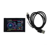 YobiLife Pantalla IPS de 3,5 pulgadas USB-C Powered Mini Monitor, rotación de 360°, Auto Screen Off, brillo ajustable, compatible con AIDA64 para Windows y Linux