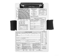 YobiLife Pilot Kneeboard Set para aviación, ligero de aluminio IFR VFR Kneeboard con clip seguro, almohadilla de grabación de datos de vuelo de 9.5 x 6.5 pulgadas (IFR+A)