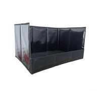 YobiLife Plegable impermeable para receptáculo de cachorros de paredes altas, bandeja portátil de nailon a prueba de fugas, base antideslizante, limpieza rápida, interior y exterior, 57 x 38,6 x 30,5