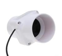 YobiLife Potente ventilador de conducto de 12 V para calidad del aire interior - Ventilador de escape en línea, 75 mm o 100 mm, 6 W, 155 m³/h @ 120-150 Pa, silencioso 47 dB, PVC+ABS Grado Industrial