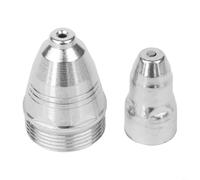 YobiLife Puntas y boquillas de repuesto para cortador de plasma para antorcha P80, compatible con máquinas CUT-70 a CUT-120, juego de 100 piezas, protector CuCrZr (1,7 mm)