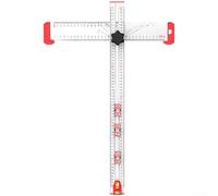 YobiLife Regla cuadrada en T para carpintería, posicionamiento de agujeros ajustable de 60 cm