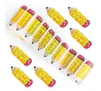 YobiLife Rollo de calcomanías de calabaza de Halloween impermeables con purpurina para fiestas infantiles, álbumes de recortes, sobres y decoraciones navideñas de temporada (lápiz)