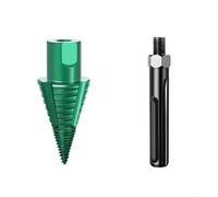 YobiLife SDS Max-Shank - Broca divisora de leña de liberación rápida, eje desmontable de acero al carbono para madera seca y división de troncos (con adaptador)