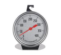 YobiLife Termómetro de horno de fácil lectura, construcción de acero inoxidable con gancho para colgar y esferas grandes, 50-400 °C/37.8-398.9 °C para hornear con precisión y asar a la parrilla