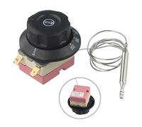 YobiLife Termostato de horno eléctrico, interruptor controlador de temperatura ajustable 60-200℃ 2 pines, control de temperatura de electrodomésticos de cocina