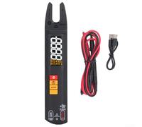 YobiLife U0 - Medidor de abrazadera tipo horquilla CA/CC, multímetro de rango automático, detección NCV, alarma de cable vivo, 1A-100A, 610V, carcasa ABS para reparación de circuitos automáticos