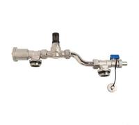 YobiLife Válvula de presión diferencial de latón de ventilación automática para colectores de calefacción de suelo con equilibrio de presión y monitoreo de doble escala para eficiencia del sistema