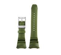 Yobohui Correa de silicona for reloj Citizen BJ8050-08E, BJ8057-17, BJ8059-03Z y BJ8056-01E.(Green)