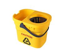 Yocada Cubo de fregona Comercial con escurridor, portátil, Plegable, de plástico, Cubo de Limpieza para fregona de algodón