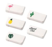 YOCDNOV 5 Piezas Mini Caixa de Comprimidos- Caixa de estaleiros pequeño com 3 Compartimentos,Pill Box Diario, Organizador Pastillas para Vitaminas,Pastillero Portátiles, para Viajes y Uso Diario
