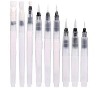 YOCDNOV 9 Unidades de Pinceles de Agua- Recargables Pincel,lápices de Acuarela rellenables,para Pintar Sombras y Suministros de Arte de caligrafía(excluido líquido)
