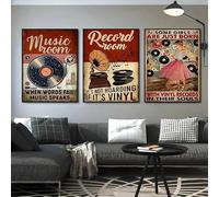 Yocheng 3 unids/set moderno cartel de registro Retro arte de la pared lienzo Ptints pintura Retro arte cartel sala de estar dormitorio Decoración 40x60cmx3 Sin Marco