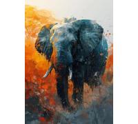 Yocheng Cuadros y láminas de arte mural de animales salvajes: ciervos,elefantes,cisnes y ballenas. Ideales para la decoración del hogar y la sala de estar. 60x90cm Sin Marco