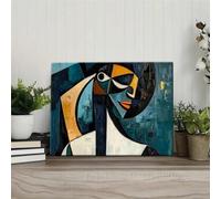 Yocheng Póster abstracto de mujer africana y láminas,retrato artístico sobre lienzo,cuadro decorativo para la pared del salón o la decoración del hogar. 21x30cm sin marco