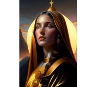Yocheng Pósteres de personajes de la Virgen María cristiana,pintura en lienzo,arte de pared,impresiones de creencias religiosas,imágenes de decoración del hogar para sala de estar 21x30cm sin marco
