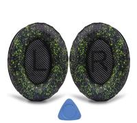 YOCOWOCO Almohadillas de repuesto para Bose QC35 y QC35 ii, almohadillas para orejas para Bose QuietComfort 35 y Quiet Comfort 35 II con espuma viscoelástica, aislamiento de ruido, piel sintética más