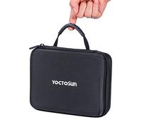 YOCTOSUN Estuche de almacenamiento para lupas, 7 x 9 x 2.7 pulgadas, funda de transporte con asa para diadema manos libres, lupa iluminada, gran funda de viaje para lupa de cabeza LED