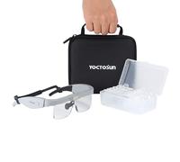 YOCTOSUN Head Magnifier Glasses with 3 LED Lights, Storage Case, Head Strap and 5 Detachable Lens 0.75X,1.25X,2.0X,3.0X 4.0X, Hands Free Magnifying Glass for Close Work, Hobby & Crafts
