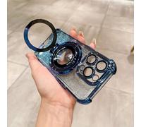 YODAOLI Airbag Anti-Fall for iPhone Case with Invisible Ring Stand, Airbag Phone Case, Four Corners Air Cushion Anti Drop Cell Phone Case for iPhone 15/14/13/12/11 ProMax (for iPhone 15Promax,Blue A)