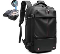 YODAOLI Easyvacpack Backpack for Airlines, Easy Vac Pack with a Vacuum Sealed Compartment (Negro)