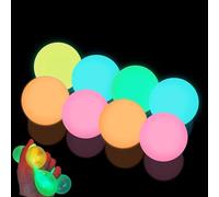YODAOLI Lumi Balls, Bolas de Techo Pegajosas Glow in The Dark That Stick, Bolas de Entrenamiento Físico y Juguete, 16Pcs (3 Sets de 16Pcs)