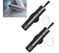 YODAOLI Safe Hammer Car Window Breaker, Safehammer Glass Breaker, Safehammer - Safe Hammer Car Window Breaker, Car Safety Hammer, Safe Hammer Glass Breaker Under Water (Black-2Pcs)