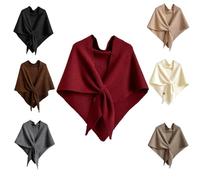 YODAOLI Shawl Wraps for Women Pashmina Elegance,Women's Premium Cashmere Wool Blend Shawl Wrap - As for Cardigan, Cape, and Scarf (Wine Red)