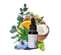 YODO’s Zeckenschreck, Protección contra garrapatas 100% Natural, Aceite antigarrapatas para Perros y Gatos a Base de 7 aceites orgánicos, 500 Gotas 20ml Botella pipeta, Eucalipto