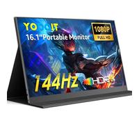 Yodoit Monitor portátil de 16,1 Pulgadas 144 Hz, 1920 x 1080 FHD Pantalla IPS con USB Tipo C, Altavoz Integrado, Pantalla para PC, portátil, Xbox, PS 3/4/5, Switch y TV